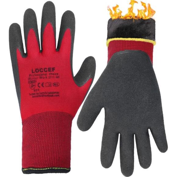 2 Pairs Winter Work Gloves for Men and Women, Freezer Gloves for Work - Picture 1 of 8